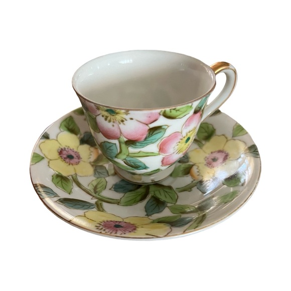 Vintage Set of (2) Merit Fine Bone China Paulux Demitasse - Picture 4 of 7